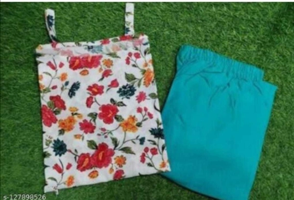 Women Kurta and Pant Set - L