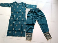 Women Kurta and Pant Set - L, Green