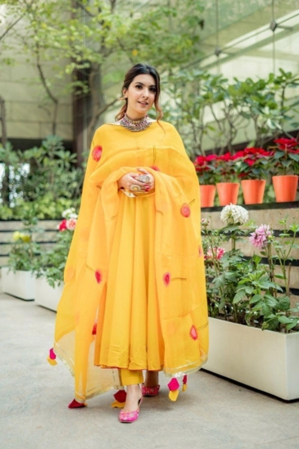 Women Gown and Dupatta Set - XXL