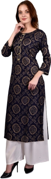 JAIPUR TRANDSSS Women Bandhani Straight Kurta - M