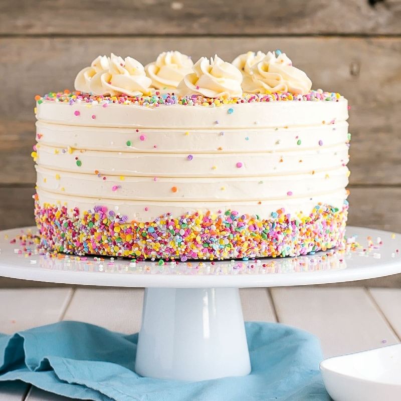 Rainbow Layered Cake - 500g | flowerandballooncompany.com