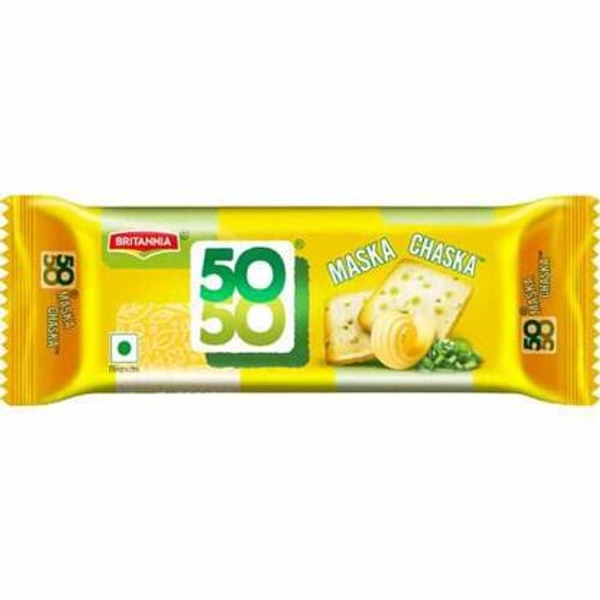 Britannia 50-50 Maska Chaska Salted Biscuits - 120 g