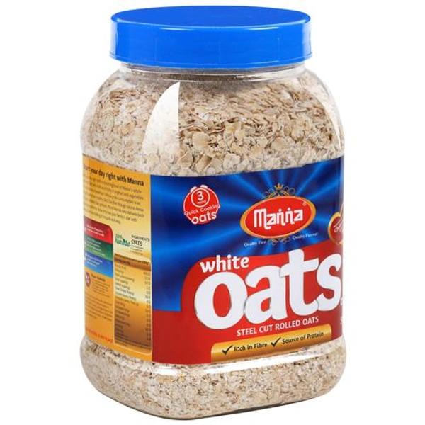 Manna Oats Free Steel cut Rolled oats 1KG jar