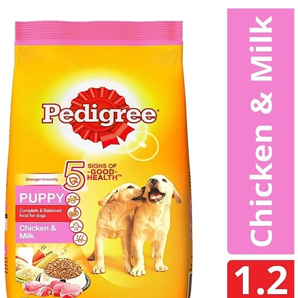 Dry Dog Food - Meat & Rice, For Puppy Dogs 1.2 KG