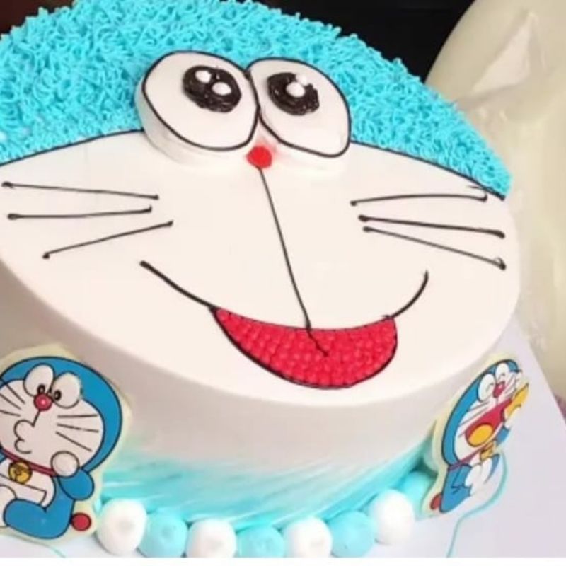 Doraemon Custard Pudding Chiffon Cake | Cabnolen's Cafe