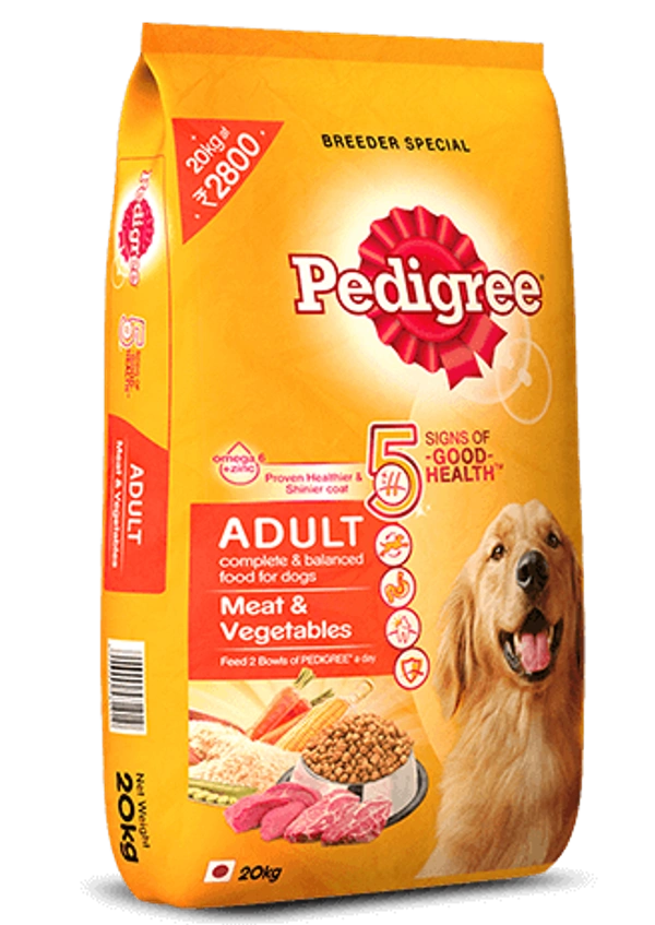 PEDIGREE Adult meat, vegetable 20KG