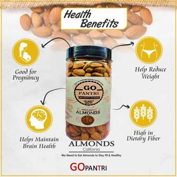 GOPANTRI Almonds 500G jar