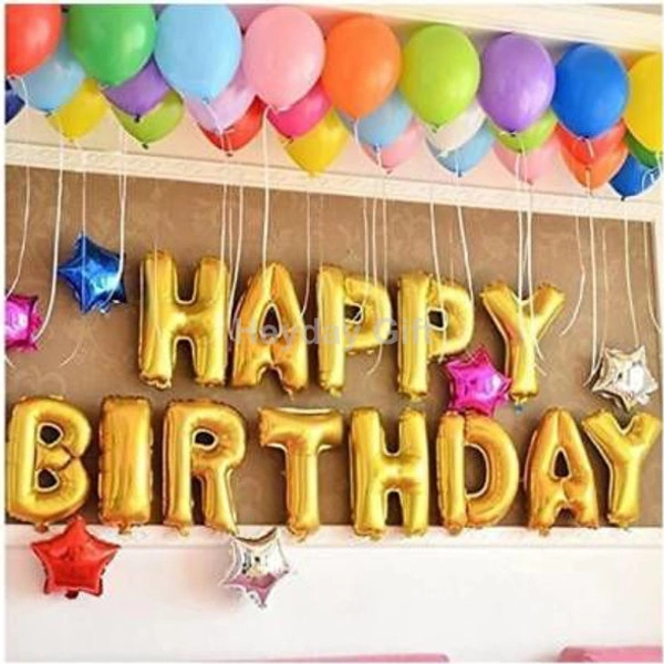 Happy birthday Fall balloons  - Black