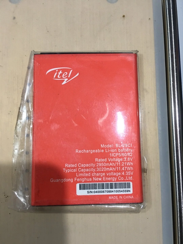 itel Battery 3020mah  11.47wh - Red, BL-29CI