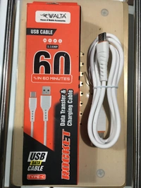 WALTA ROCkET USB Cable 2.5Amp - White, IN-60
