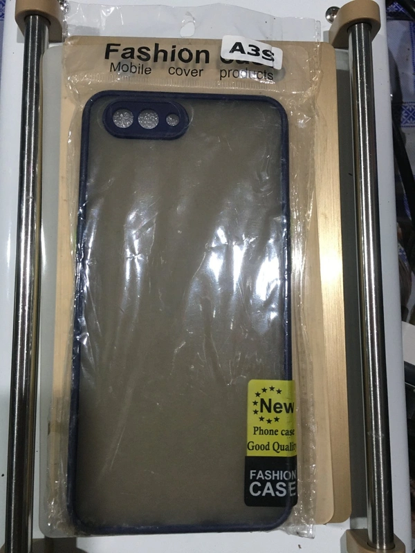 Oppo A3S Back  Cover - Silver, A3S