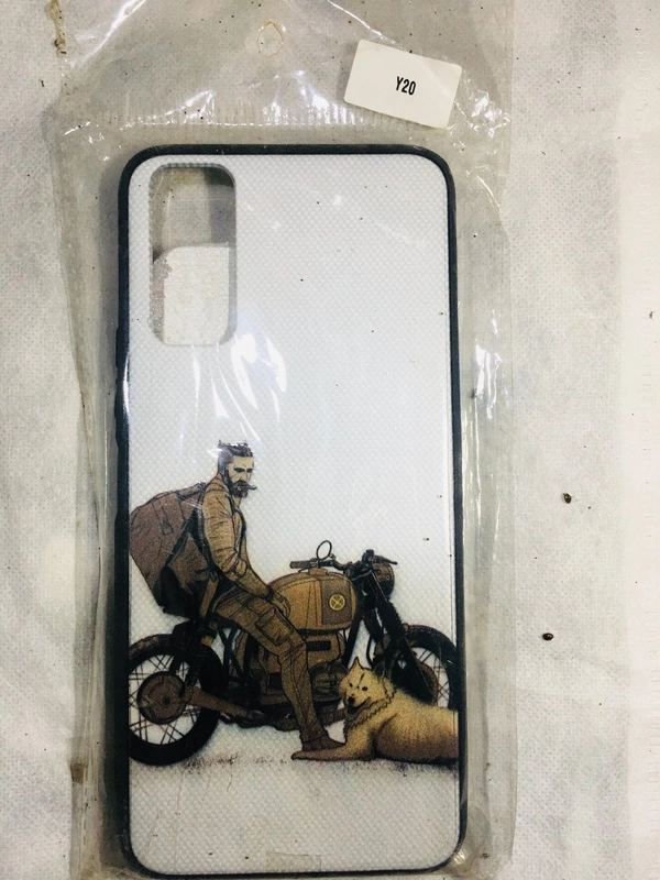 Vivo-Y20 Back Cover - White, Y 20