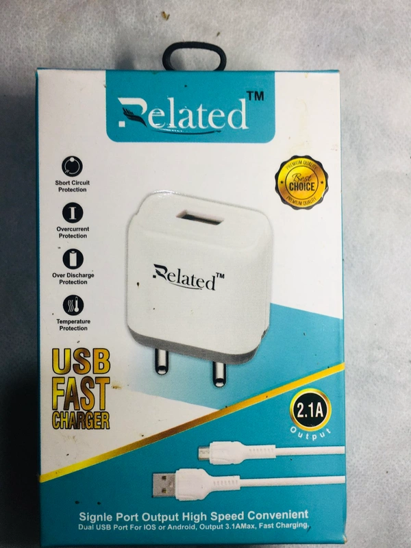 RELATED 2.1Amp USB  Charger - White, RT-0102
