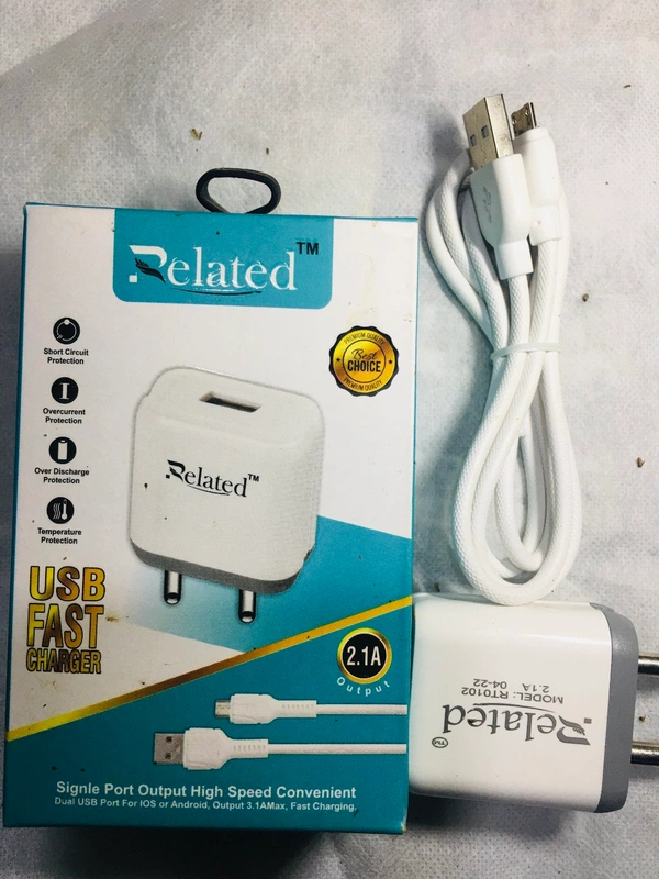 RELATED 2.1Amp USB  Charger - White, RT-0102