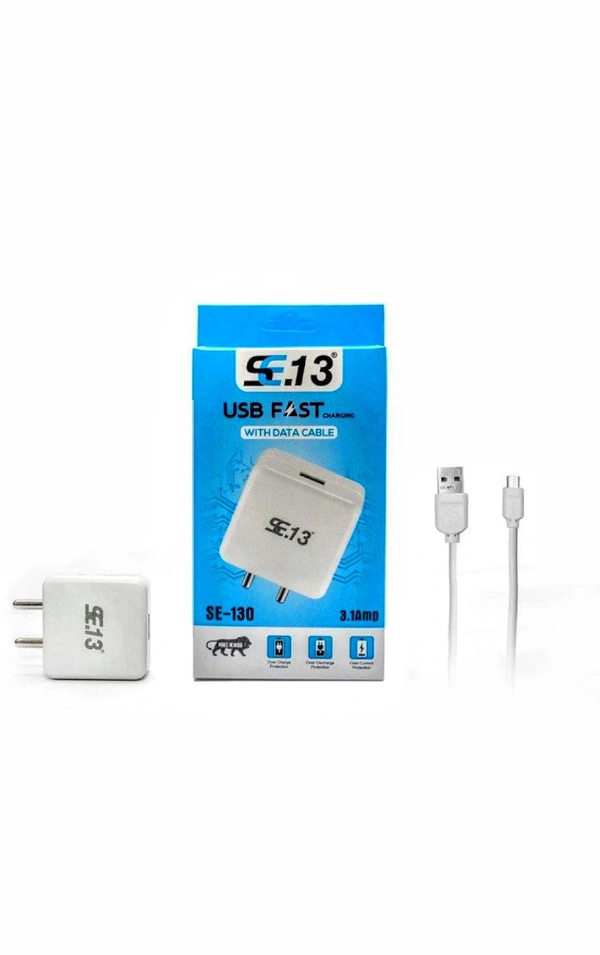 SE.13 USB Charging/3.1Amp output - White, SE-130