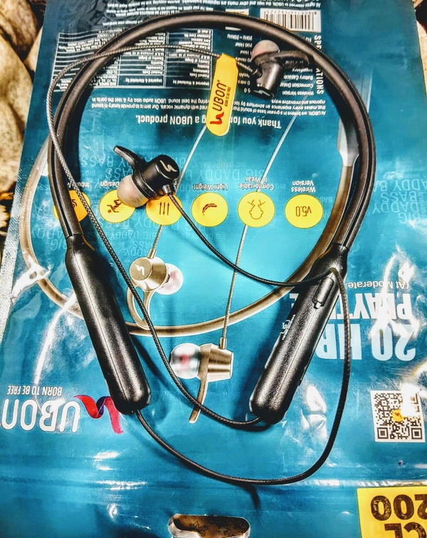 UBON Bass Bluetooth Headphone 20HRS Mobile CL200 - Black, CL- 200