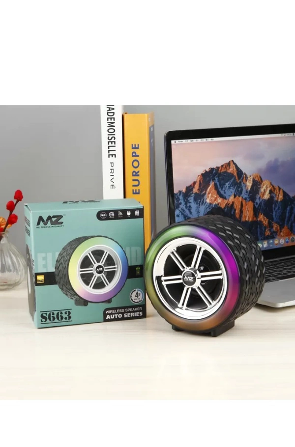 Mz Speaker S663🔊 Dj Power 😱 - Black, S663
