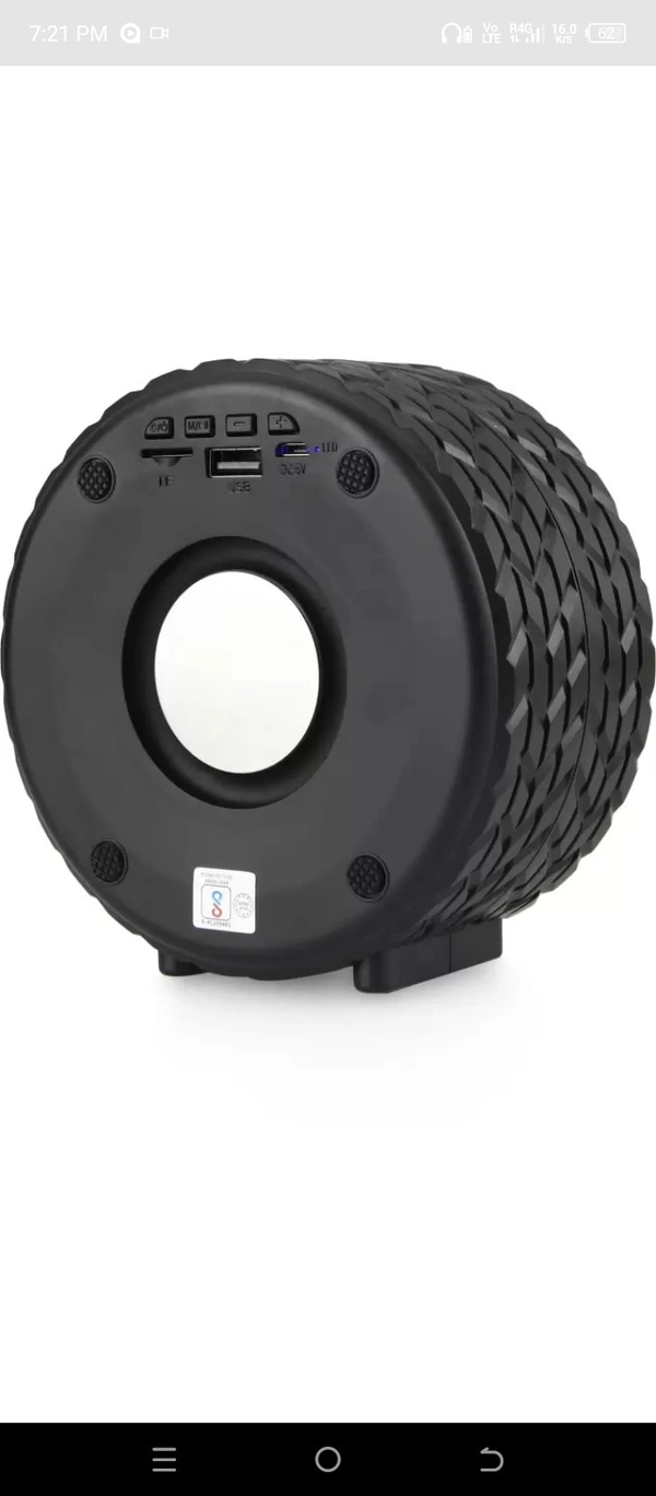 Mz Speaker S663🔊 Dj Power 😱 - Black, S663