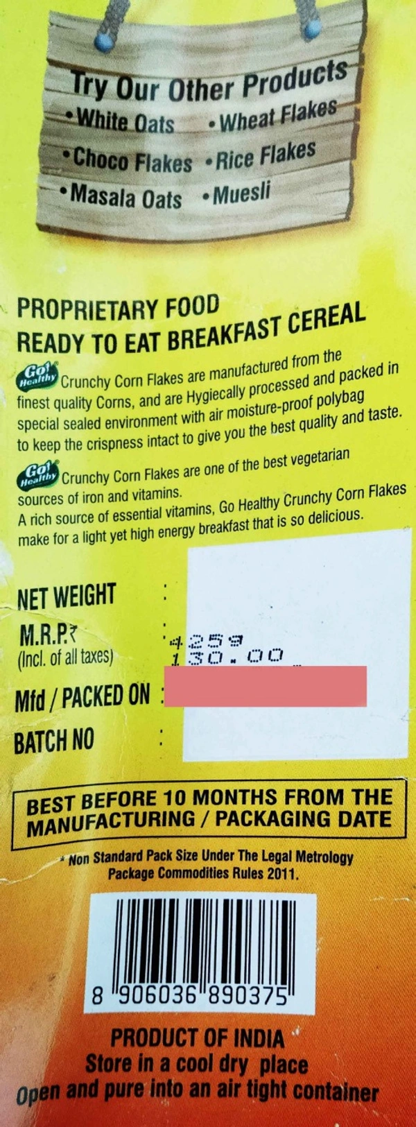 Corn Flakes - Go Healthy 425g - 425 g