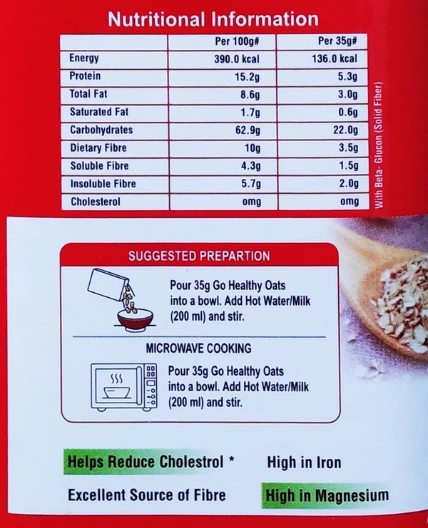 Oats - John Miller 500g (jar) - 500 g