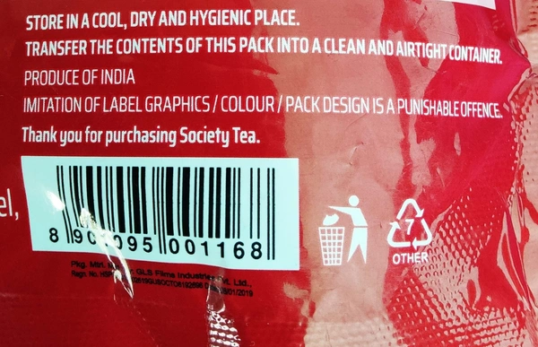 Tea - Masala Flavour - Society 250g - 250 g