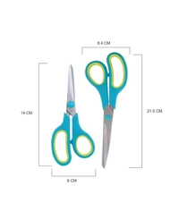Scissors for Multipurpose Craft and Vegetables - Red, 8 inches