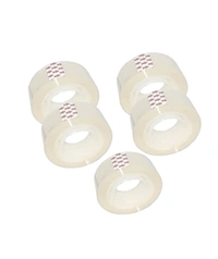 SMPH  Stationery Cellotape Backup File Size 19.5mm X 30 Meter  - White, 18.5 MM X 25 Meter Rolls