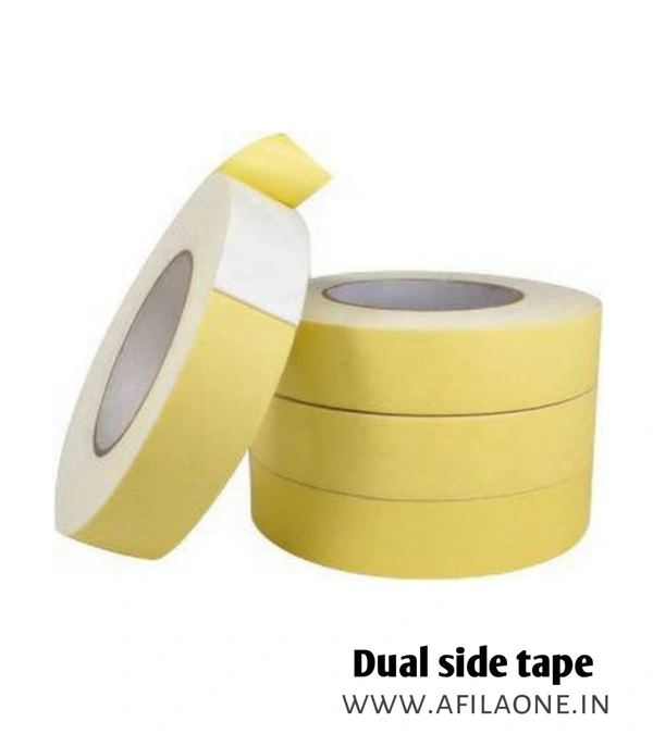 Dual Side Tape Roll 19 MM X 25 Meter Roll Length  - White, 19 MM X 25 Meter Roll