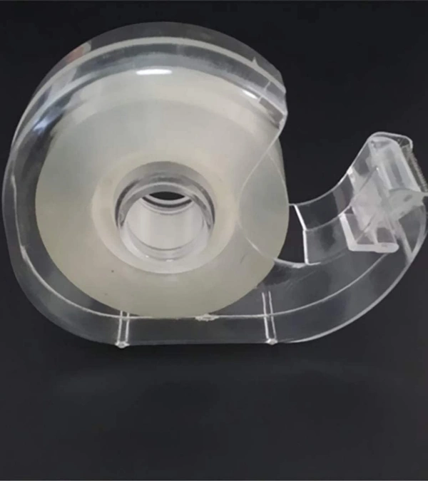 SMPH  Cello Tape With Dispenser Cutter( Pack Of 1Set) Cello Tape 18 MM X 25 Meter Roll Length  - Transparent