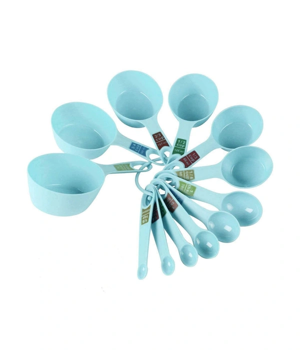 Sky Blue Measuring Cup & Spoons for, Cooking,Cake Kitchen Measuring Spoon - Teal, Multiple Size