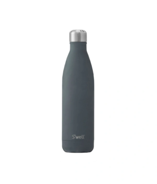 Water Bottle 800 Ml Standard Steel Ceramic Coated Pack Of 1 - Black