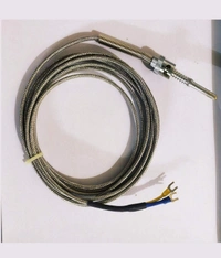 AUTOMATION K TYPE CRAL (SRPING ADJUSTABLE) THERMOCOUPLE SENSOR (1 METER) - S S Cable, 2 Meter Length