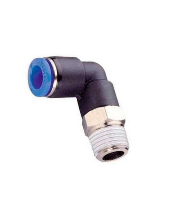 8mm X 1/8" Inch BSP Male Pneumatic Elbow (PU) Joint - 8mm X 1/4" Inch BSP