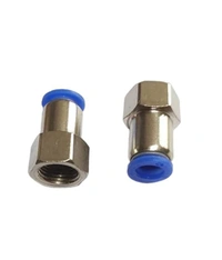 1/4"X 8mm  Pneumatic Push Type Female - 1/4" X 8mm