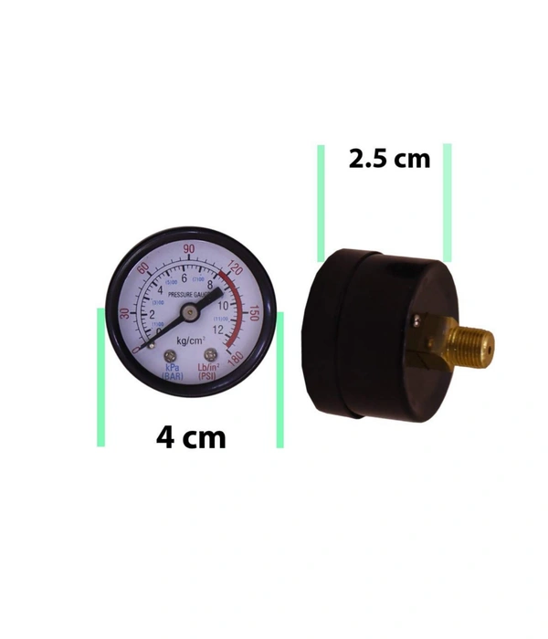 Pressure Gauge Air Compressor Pneumatic - 1/8" BSP  15 Bar