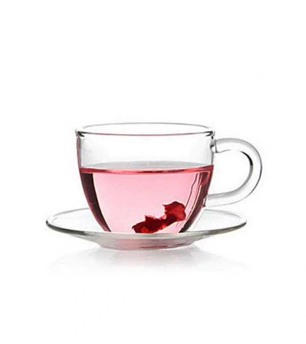 glass cup ( Pack of 1) for Tea Coffee Ice Cream 80Ml - White
