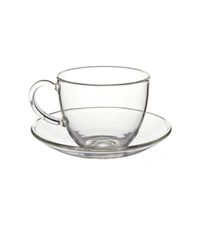 glass cup ( Pack of 1) for Tea Coffee Ice Cream 80Ml - White