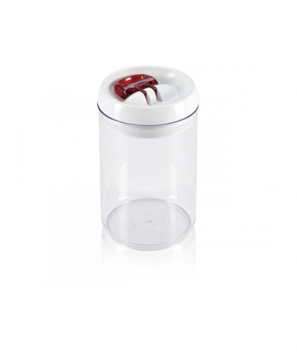 Acrylic Airtight Round Storage Canister Set, Clear Food Saver Plastic Container