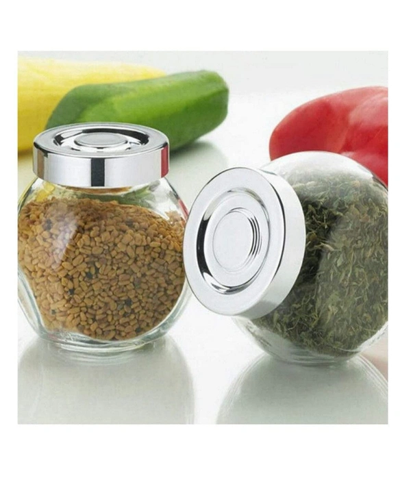 Spice Storage Glass Jar with Rust Proof