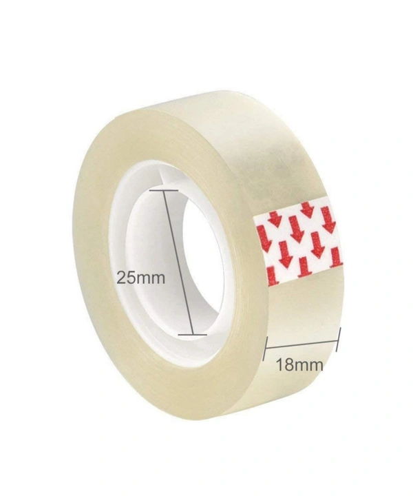 Cello Tape Pack Of 12 (Size: 18 MM) - 18MM X 25 Meter Roll