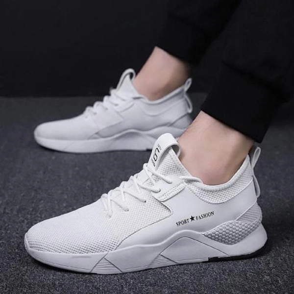 White Sports Shoes for Men - White