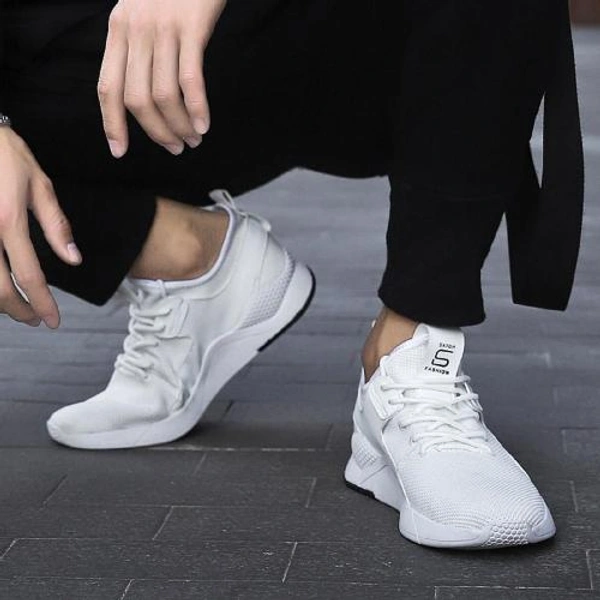 White Sports Shoes for Men - White