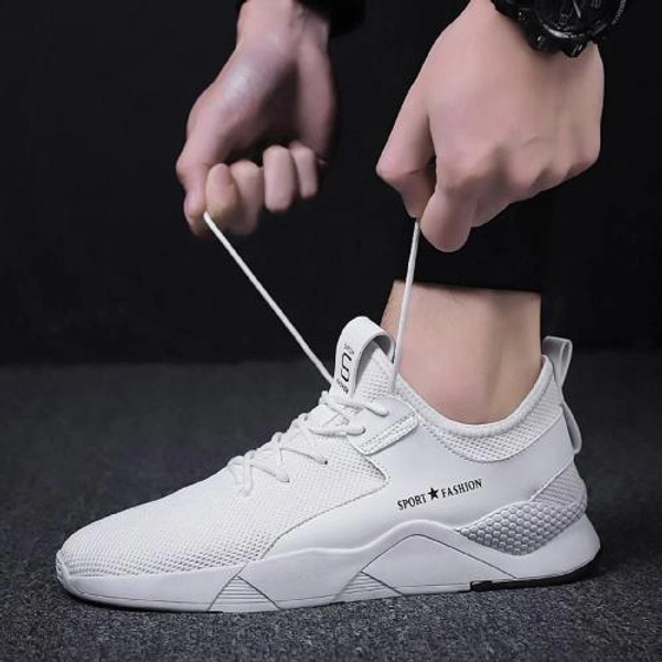 White Sports Shoes for Men - White