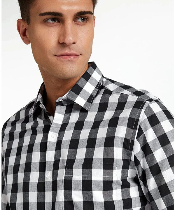 Men's Regular Fit Formal Shirt - White, 46