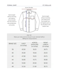 Men's Regular Fit Formal Shirt - White, 46
