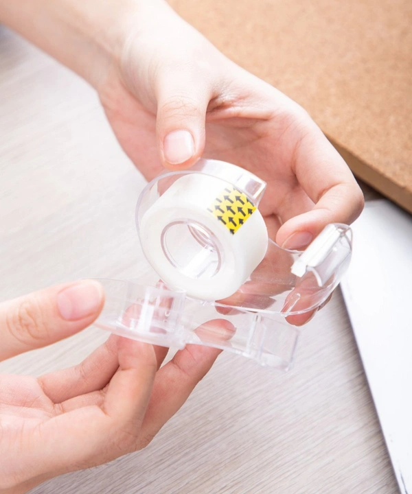 SMPH STAR  Stationery Sello Tape With Dispenser "Cello" - Transparent