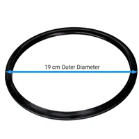 SMPH Pressure Cooker 3 L, Junior Gasket Sealing Rubber Ring, Black