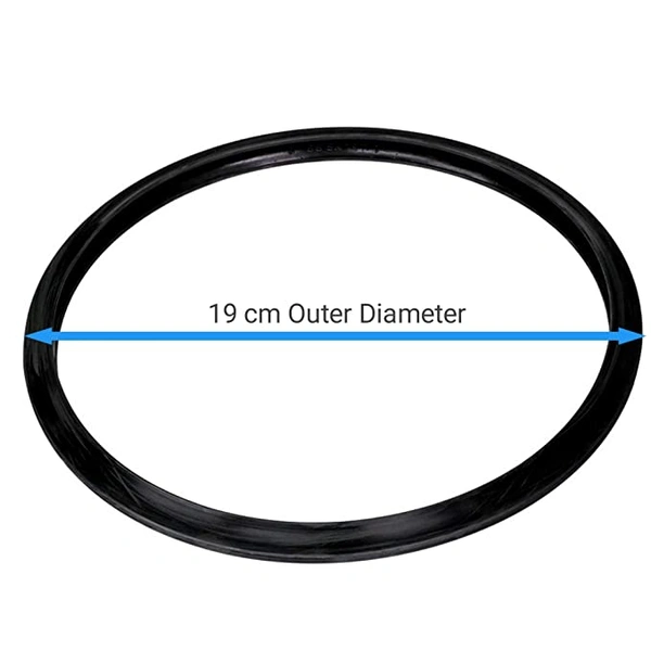 SMPH Pressure Cooker 3 L, Junior Gasket Sealing Rubber Ring, Black
