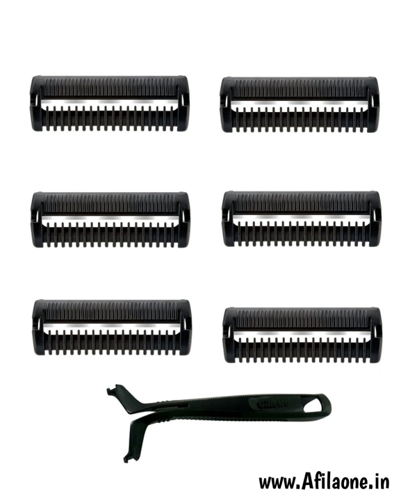 Gillett SMPH star shaving razor men/women Disposable SMPH Guard Blades (pack of 6 Blades + 1 razor) Afilaone