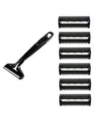 Gillett SMPH star shaving razor men/women Disposable SMPH Guard Blades (pack of 6 Blades + 1 razor) Afilaone